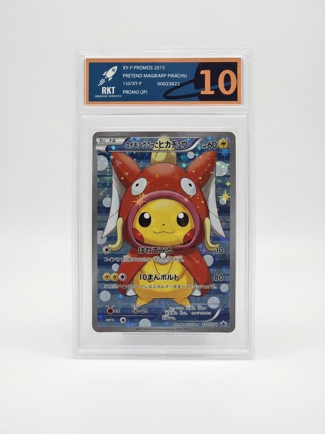 Magikarp Poncho Pikachu Pokémon promo card graded RKT 10 Gem Mint