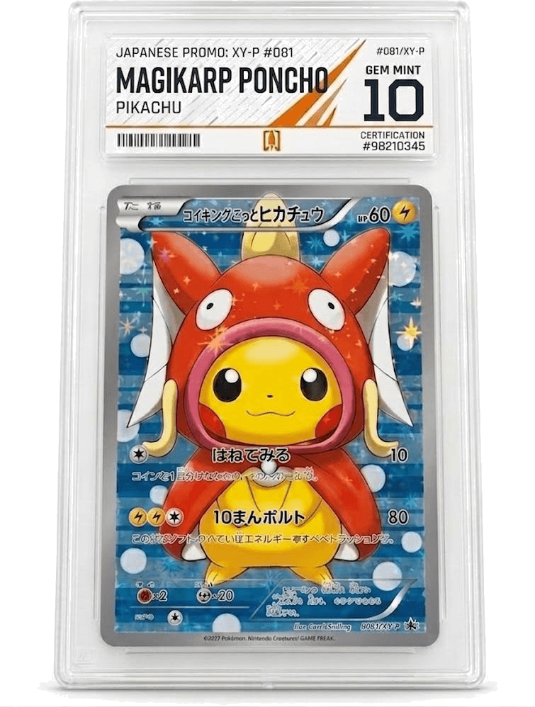 RKT Imperator graded Pikachu Magikarp Poncho promo - Gem Mint 10