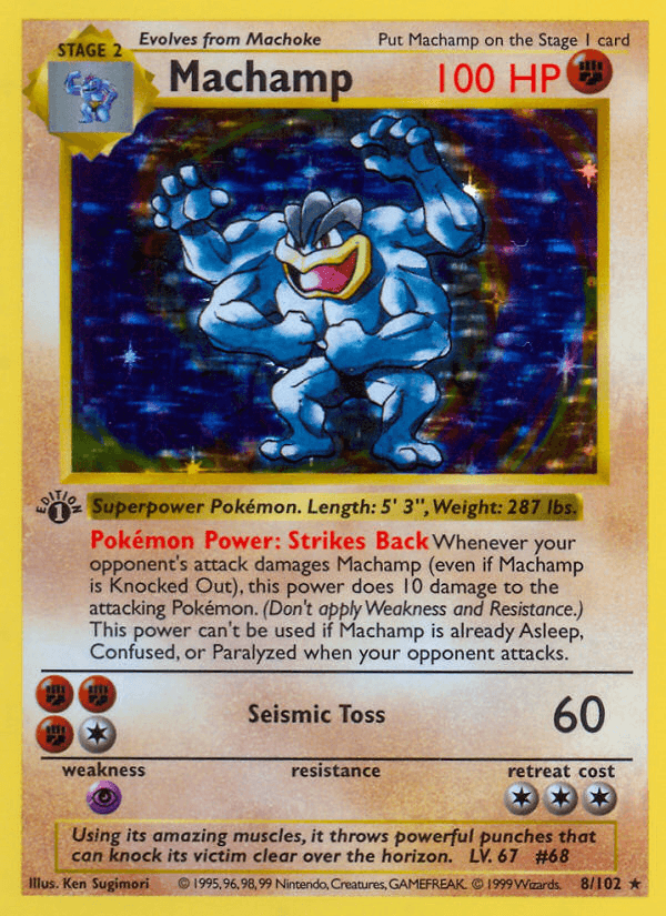Machamp from BASE SET 1999
