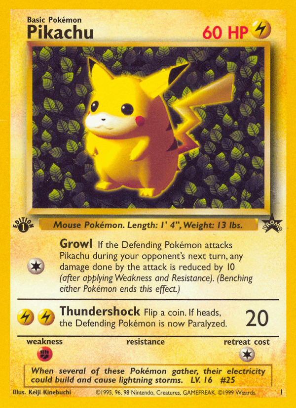 Pikachu from HIDDEN FATES 2019