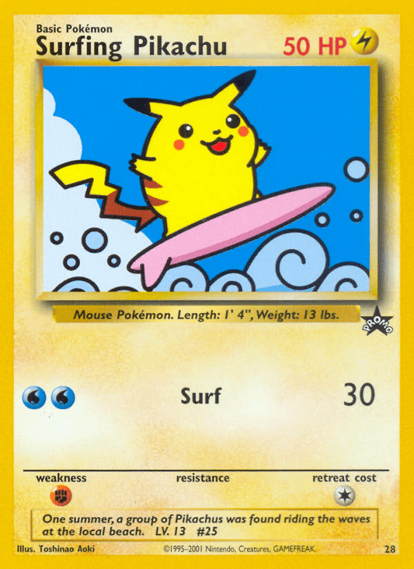 Surfing Pikachu from EVOLUTIONS 2016