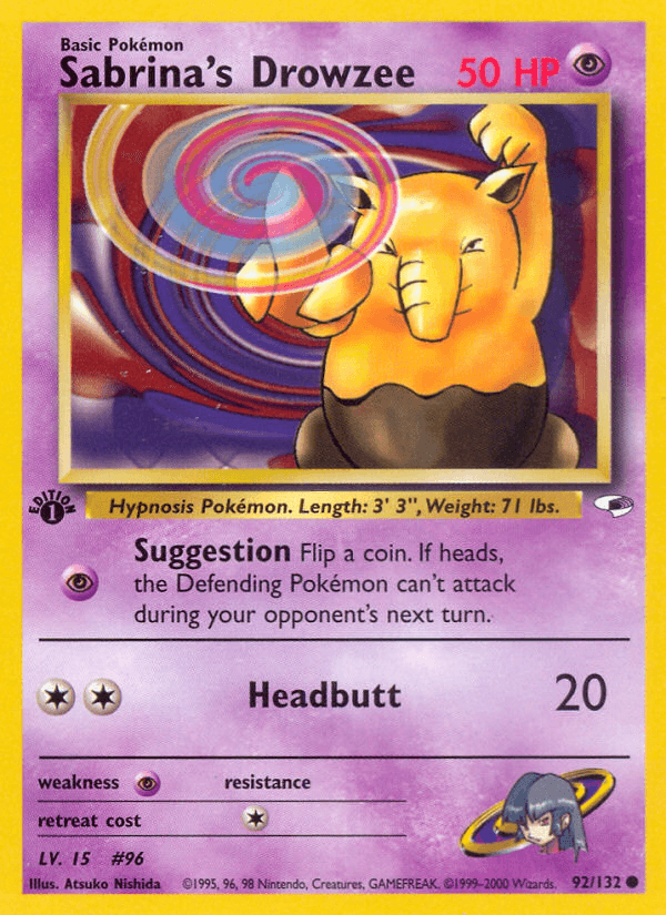 Sabrina's Drowzee from GYM HEROES 2000