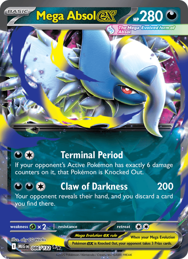 Mega Absol EX from MEGA EVOLUTION 2025