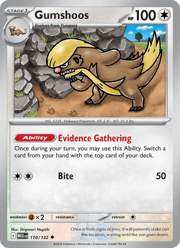 Gumshoos from MEGA EVOLUTION 2025