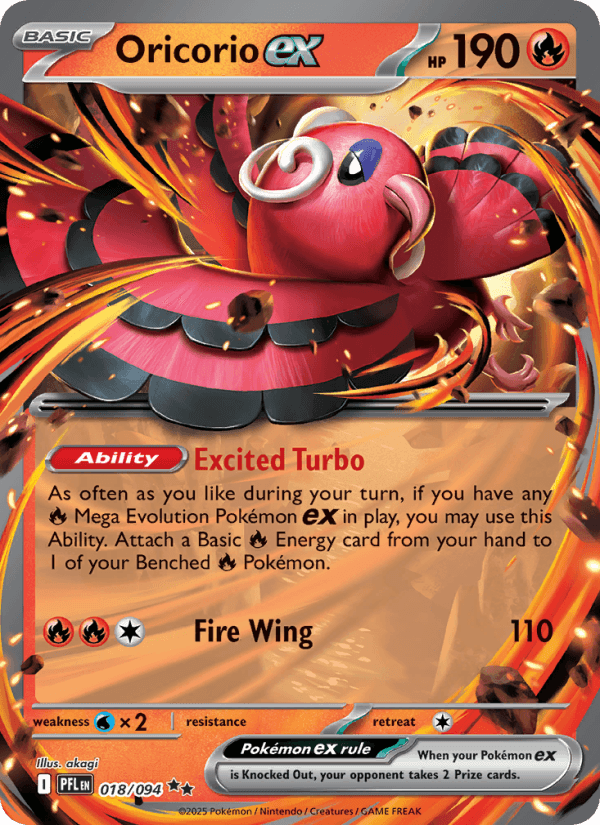 Oricorio EX from INFERNO X 2025