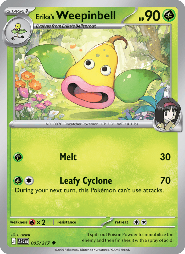 Erika's Weepinbell from ASCENDED HEROES 2026