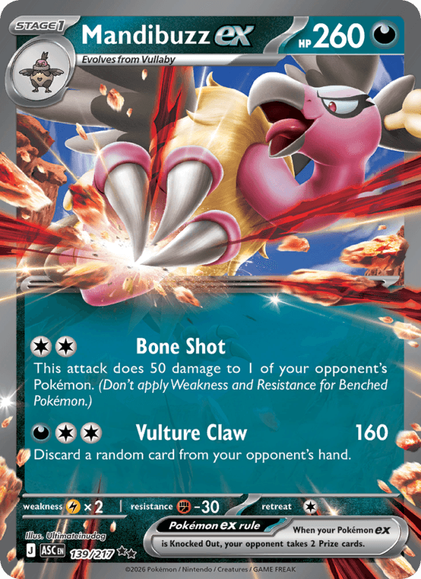 Mandibuzz EX from ASCENDED HEROES 2026