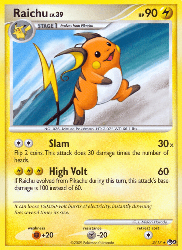 Raichu from PALDEA EVOLVED 2023