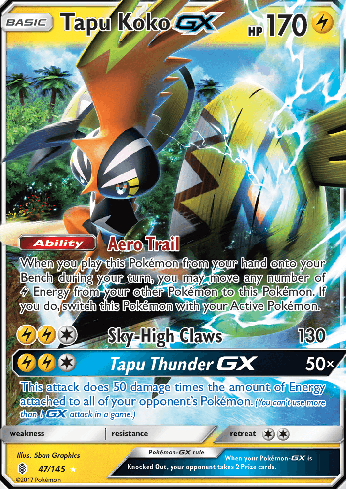 GUARDIANS RISING 2017 card - Pokemon