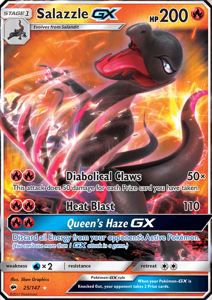 BURNING SHADOWS 2017 card - Pokemon