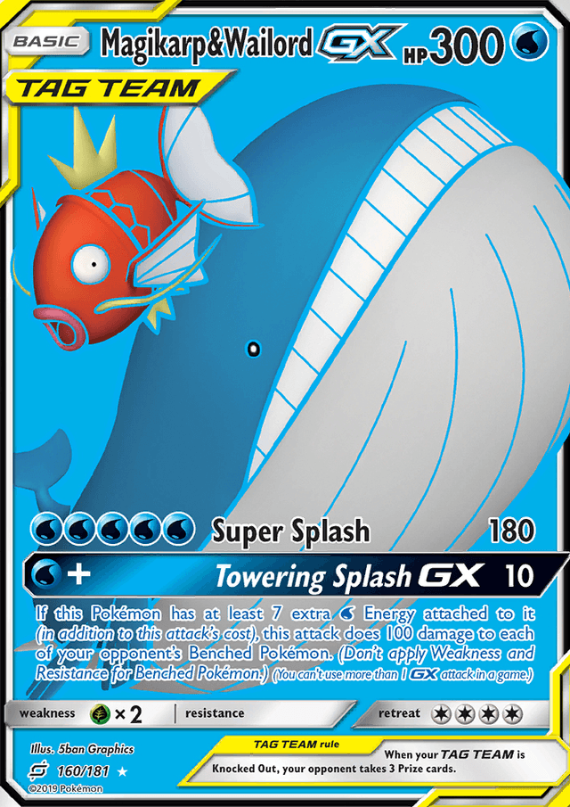 Magikarp & Wailord GX from SM BLACK STAR PROMOS 2016
