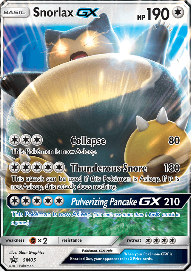 Snorlax GX from SM BLACK STAR PROMOS 2016-21