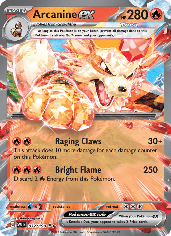 Arcanine EX from VIOLET EX 2023