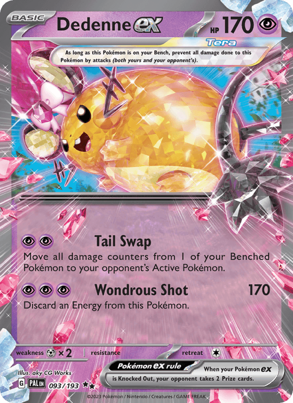 Dedenne EX from PALDEA EVOLVED 2023