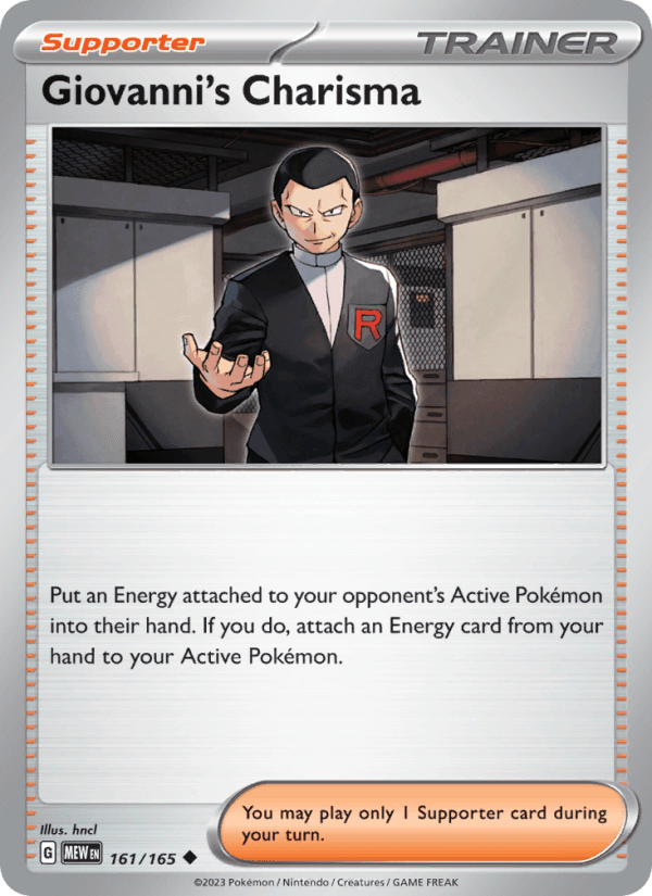 Giovanni's Charisma from SCARLET & VIOLET-151 2023