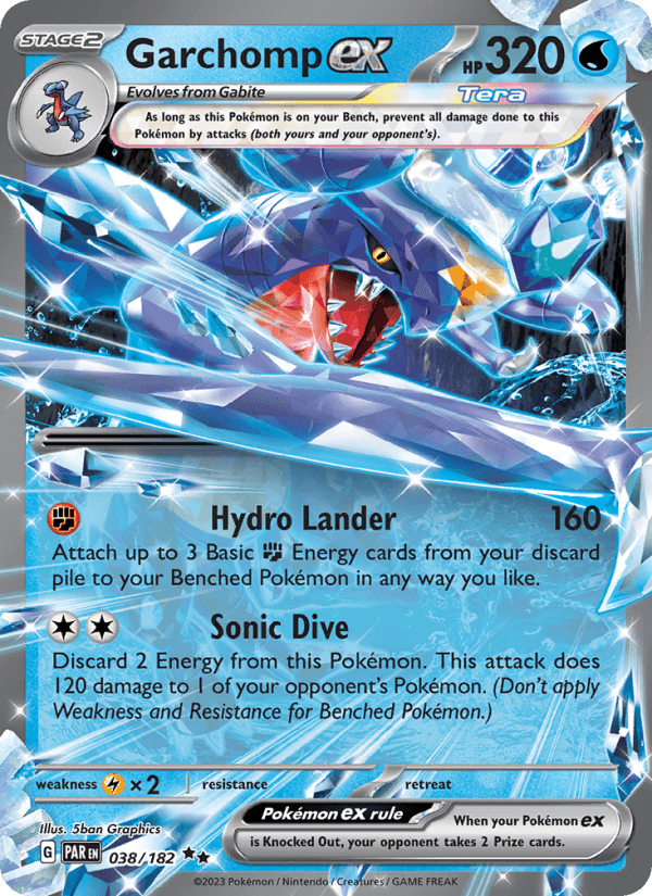 Garchomp EX from PARADOX RIFT 2023