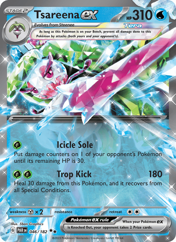 Tsareena EX from ANCIENT ROAR 2023