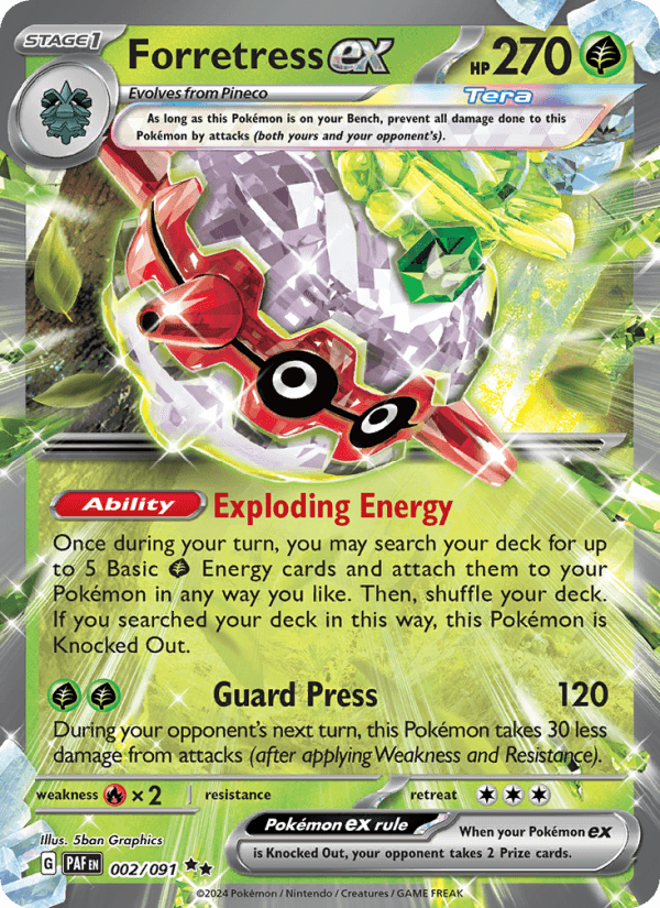 Forretress EX from FEARLESS TERASTAL 2025