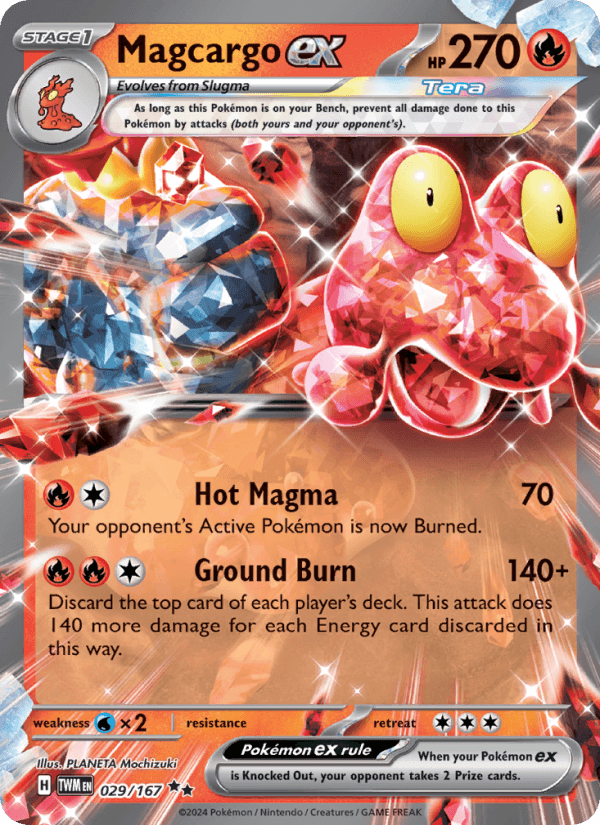 Magcargo EX from TWILIGHT MASQUERADE 2024