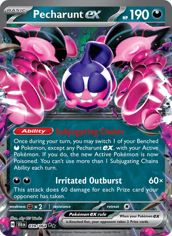 Pecharunt EX from NIGHT WANDERER 2024
