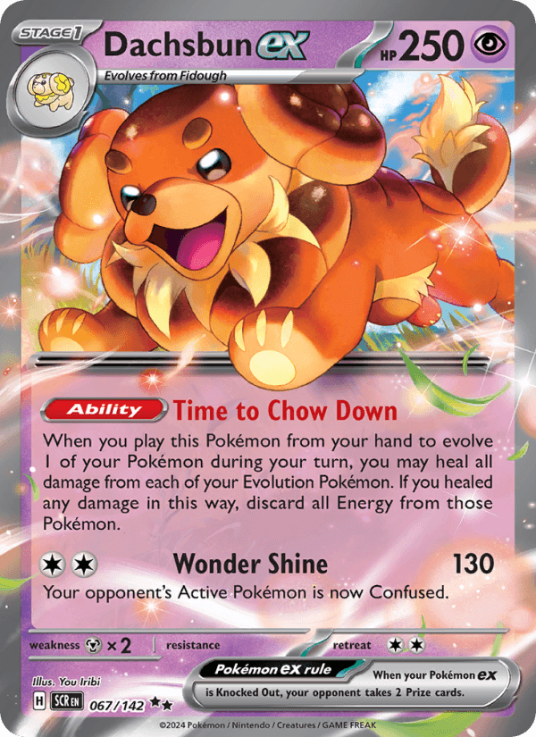 Dachsbun EX from STELLAR CROWN 2024