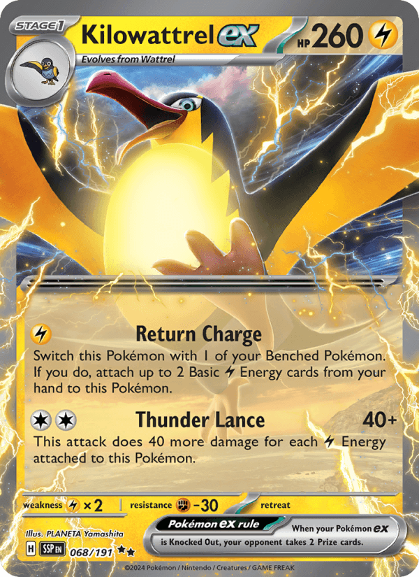 Kilowattrel EX from SURGING SPARKS 2024