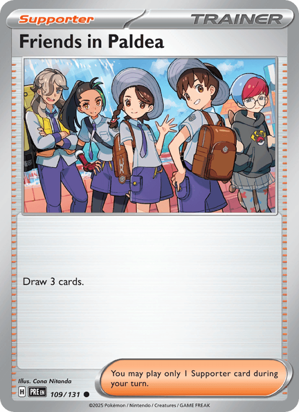 Friends in Paldea from PRISMATIC EVOLUTIONS 2025