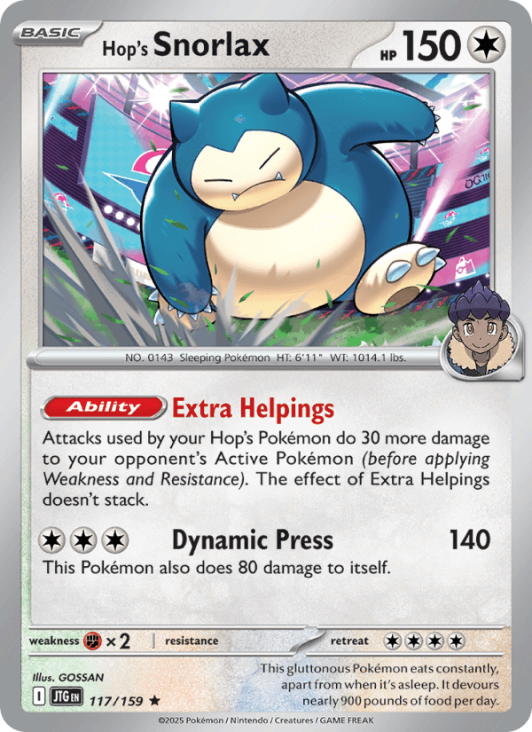Hop's Snorlax from JOURNEY TOGETHER 2025