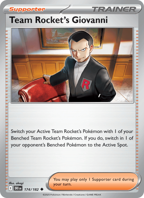 Team Rocket's Giovanni from GLORY OF TEAM ROCKET 2025