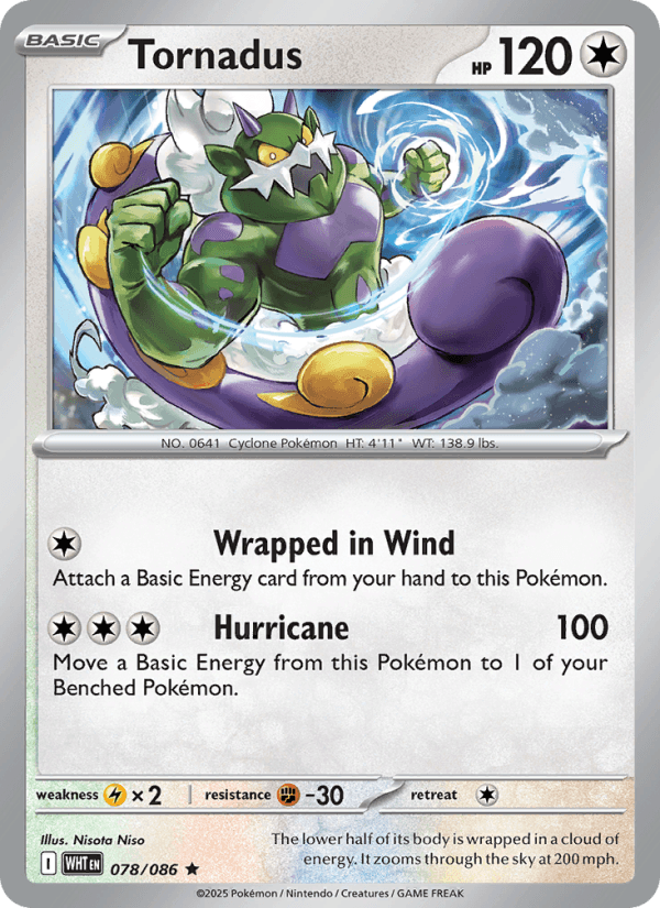 Tornadus from SVP BLACK STAR PROMOS 2025