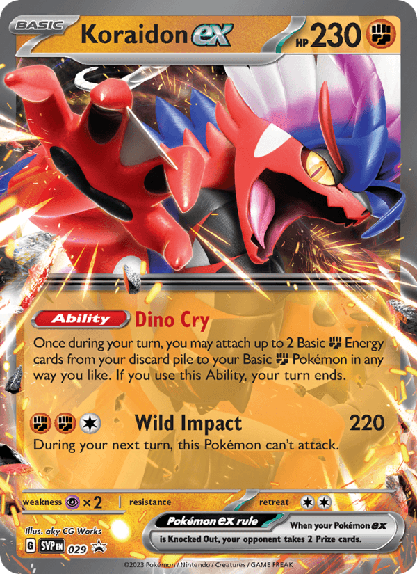 ANCIENT KORAIDON EX 2024 card - Pokemon