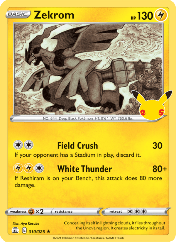 Zekrom from PROMO CARD PACK 25TH A. 2021