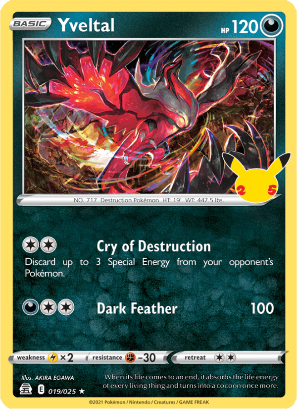 Yveltal from CELEBRATIONS 2021