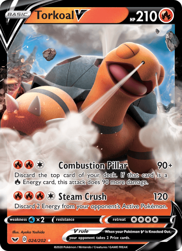 Torkoal V from SWORD & SHIELD 2020