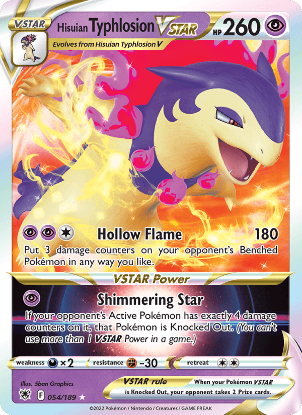 Hisuian Typhlosion VSTAR from BATTLE REGION 2022