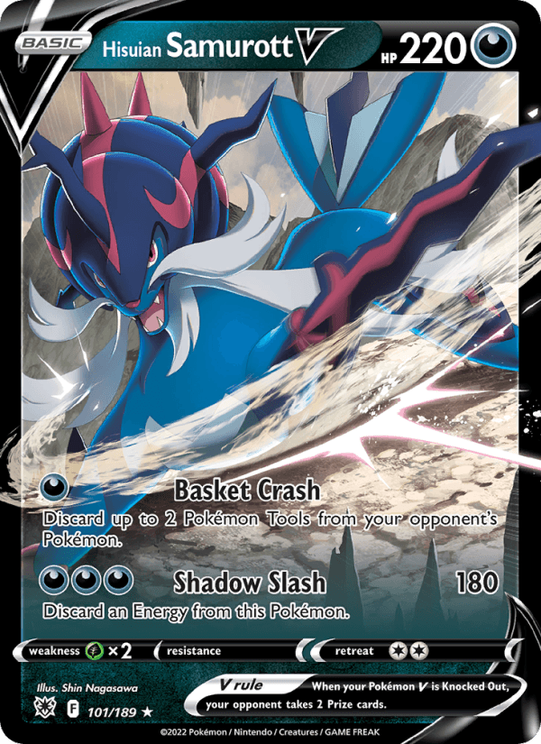 Hisuian Samurott V from SWSH BLACK STAR PROMOS 2019