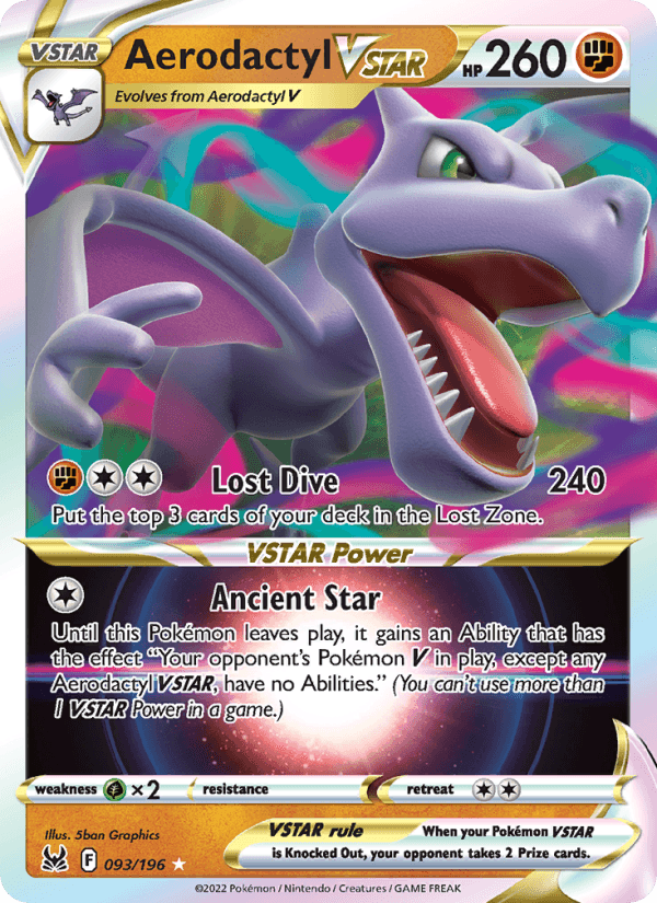 Aerodactyl VSTAR from LOST ABYSS 2022