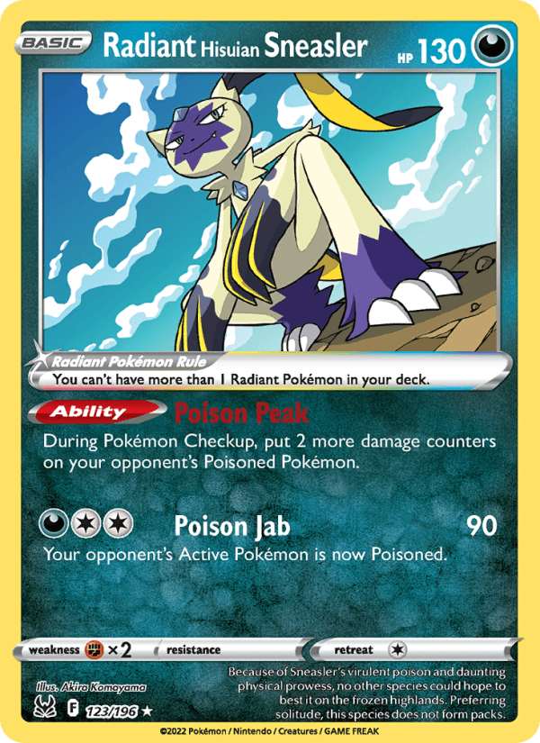 Radiant Hisuian Sneasler from LOST ORIGIN 2022