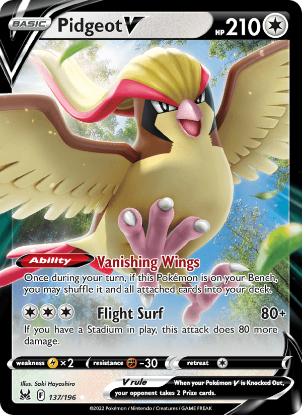Pidgeot V from AZURE SHADOW - PURSUIT 2024