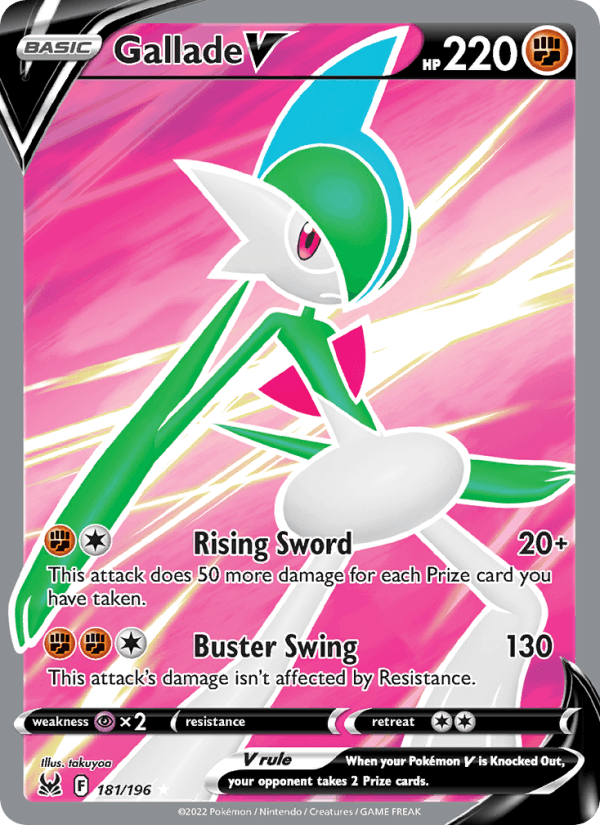 Gallade V from SWSH BLACK STAR PROMOS 2019