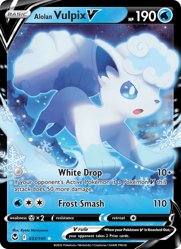 Alolan Vulpix V from SILVER TEMPEST 2022