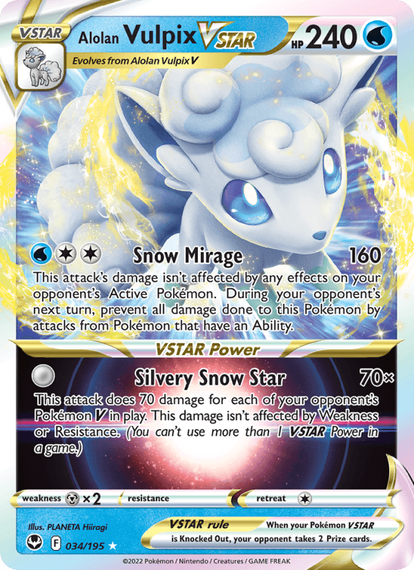 Alolan Vulpix VSTAR from SILVER TEMPEST 2022