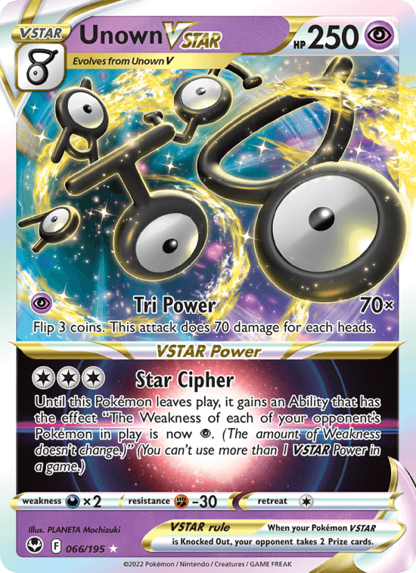 Unown VSTAR from SILVER TEMPEST 2022