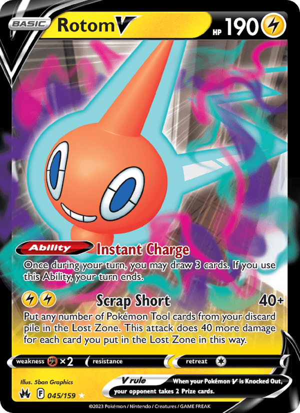 Rotom V from CROWN ZENITH 2023
