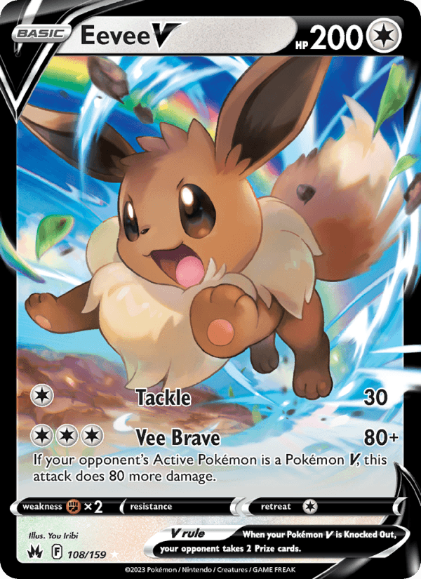 Eevee V from CROWN ZENITH 2023