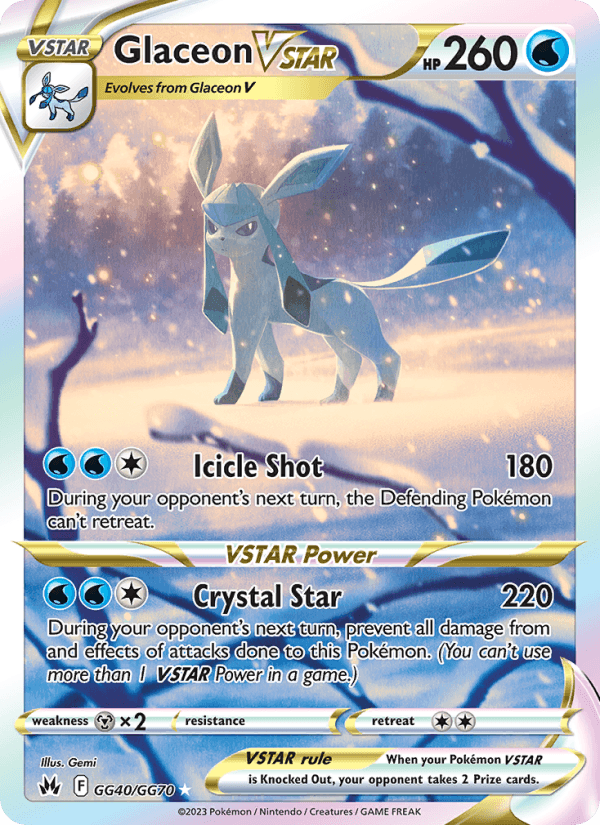 Glaceon VSTAR from CROWN ZENITH 2023