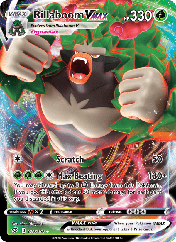 Rillaboom VMAX from SHINY STAR V 2020