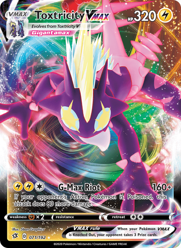 Toxtricity VMAX from SHINY STAR V 2020