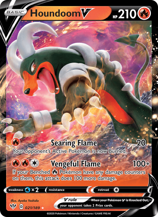 Houndoom V from INFINITY ZONE 2020