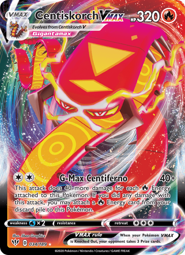 Centiskorch VMAX from SHINY STAR V 2020